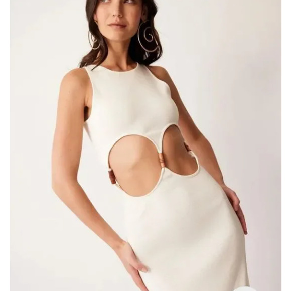 NWOT Savannah Morrow Palmera Dress - Ivory - Picture 2 of 3